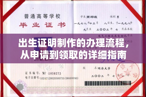 佳县出生证明制作的办理流程，从申请到领取的详细指南