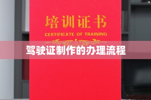 佳县驾驶证制作的办理流程